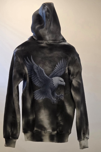 Full-zip hoodie eagle freedom