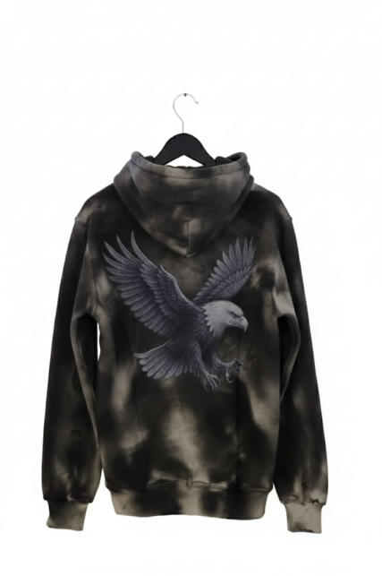 Full-zip hoodie eagle freedom