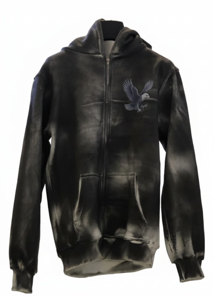 Full-zip hoodie eagle freedom